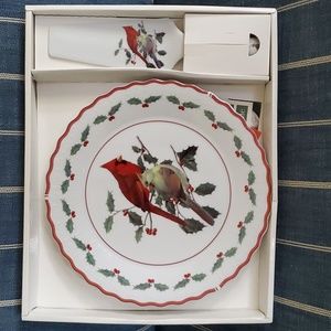 Andrea by Sadek 10" Cardinal Cake Plate/Server